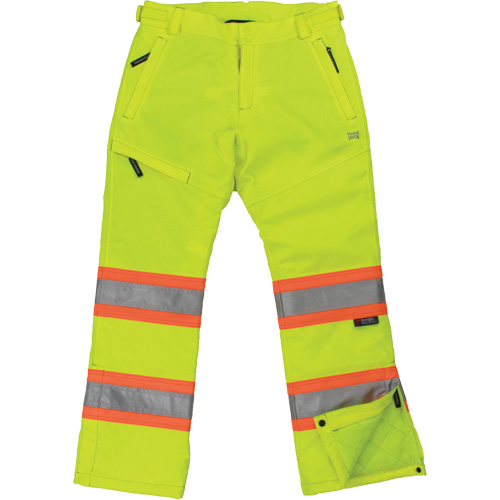 Pantalon de s&eacute;curit&eacute; isolant et extensible pour femmes, Polyester, 2T-Grand, Jaune lime haute visibilit&eacute; Absolute Business Supply