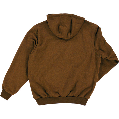 Water Repellent Fleece Pullover Hoodie, Men's, Small, Brown Absolute Business Supply