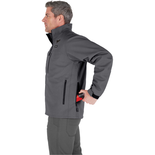 Manteau chauffante M12 ToughShell (manteau seulement), Hommes, T-Grand, Gris Absolute Business Supply