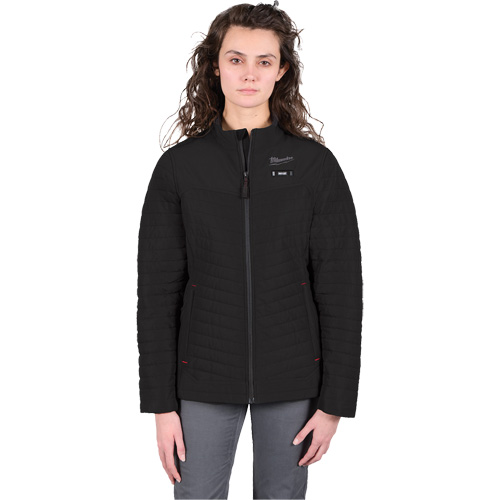 Manteau chauffant M12 Axis avec pile, Femmes, Grand, Noir Absolute Business Supply