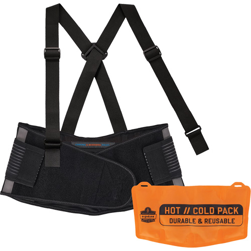 Proflex 1675 Back Support Brace with Cooling/Warming Pack, Spandex, X-Small Absolute Business Supply