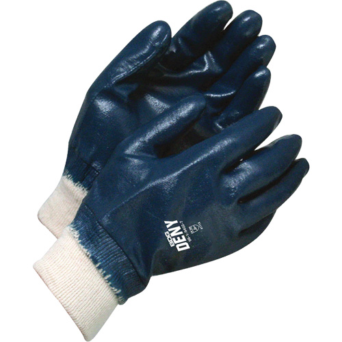 Gants avec poignet en tricot Deny, 11, R&ecirc;vetement Nitrile, Enveloppe en Coton Absolute Business Supply