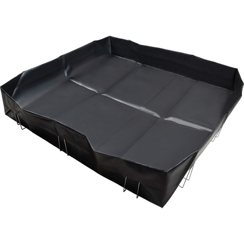 Wire Bracket Berm, 748 US gal. Capacity, 10' W x 10' L x 12" H, L-Bracket Absolute Business Supply