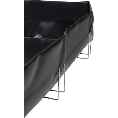 Wire Bracket Berm, 748 US gal. Capacity, 10' W x 10' L x 12" H, L-Bracket Absolute Business Supply