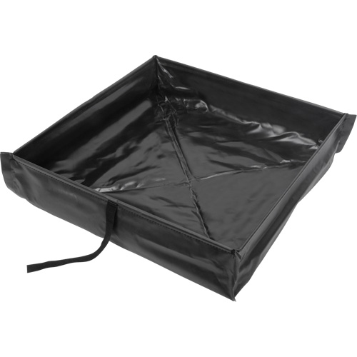 Collapsible Roll-Up Spill Berm, 15 US gal. Capacity, 2' W x 2' L x 6" H Absolute Business Supply