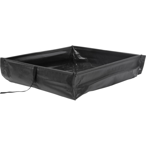 Collapsible Roll-Up Spill Berm, 15 US gal. Capacity, 2' W x 2' L x 6" H Absolute Business Supply