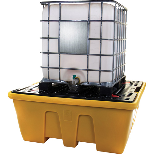 IBC Spill Pallet, 333 US gal. Spill Capacity, 66" x 66" x 27.5" Absolute Business Supply
