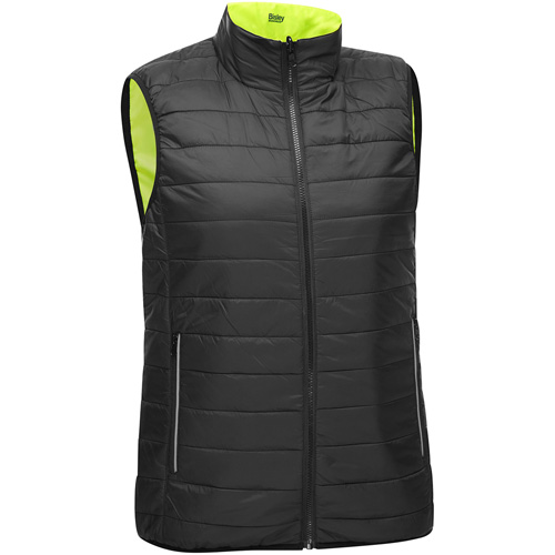 Veste bouffante, enveloppante et r&eacute;versible avec X au dos Bisley pour femmes, Jaune lime haute visibilit&eacute;, Petit, Polyester Absolute Business Supply