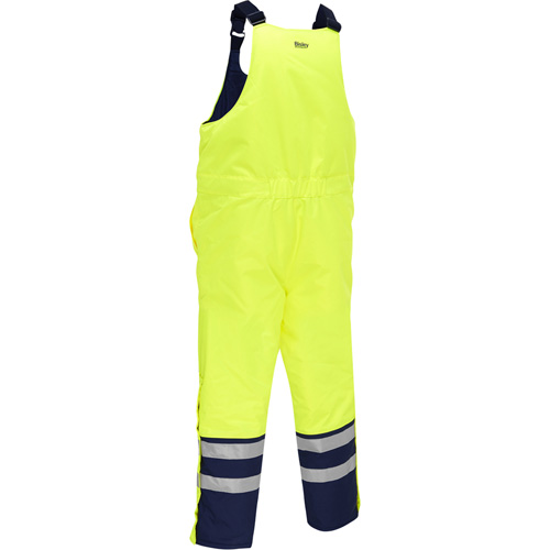 Bisley&reg; Extreme Cold Bib Overall, Polyester, Small, High Visibility Lime-Yellow Absolute Business Supply