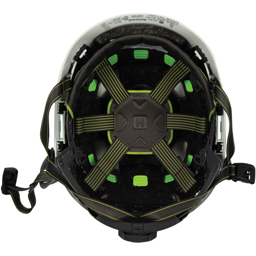 Fibre Metal Climbing Style Safety Helmet, Meets CSA Type 2, Ratchet Suspension, Non-Vented Absolute Business Supply