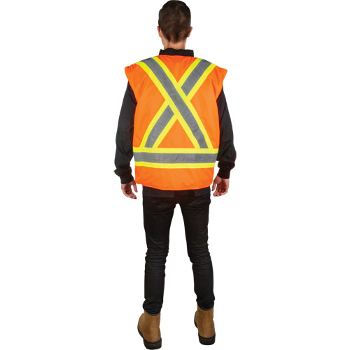 Parka d'hiver imperm&eacute;able 7-en-1, Orange haute visibilit&eacute;, Moyen Absolute Business Supply