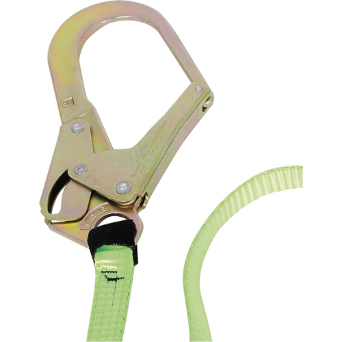 SA-54022-4 Shock Absorbing Lanyard, 4', Form Hook Center, Snap Hook Leg Ends, Polyester Absolute Business Supply