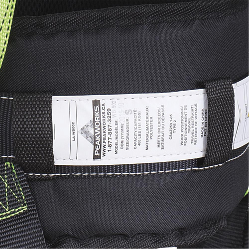 FBH10000E1020-S  Contractor Series Safety Harness with Positioning Belt, CSA Certified, Class AEP, Small Absolute Business Supply