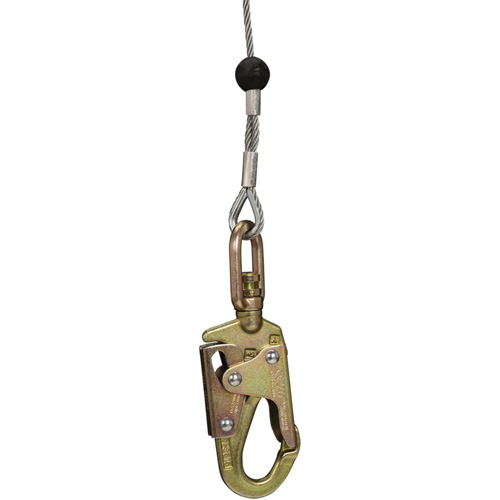 SRL-73303-96 Cable Self-Retracting Lifeline with Recovery, 96', Galvanized Steel, Swivel Absolute Business Supply