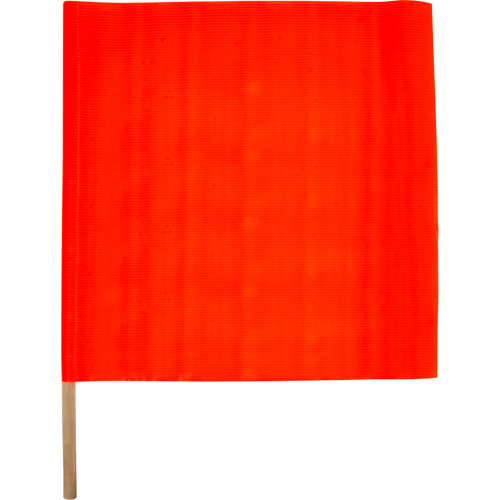 Drapeau de s&eacute;curit&eacute; routi&egrave;re, Mailles, Avec manche Absolute Business Supply