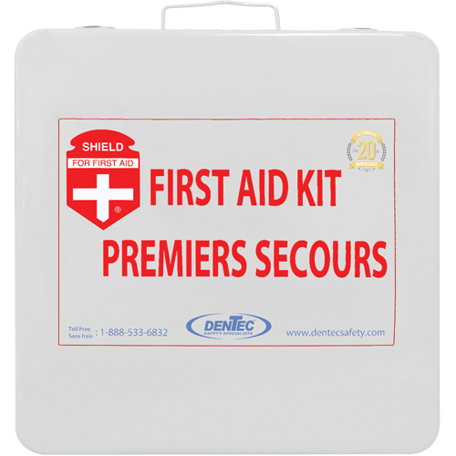 Trousse de premiers soins Shield, R&eacute;pond ou surpasse la norme CSA Z1220-24 type 2 environnements &agrave; faible risque, Moyen (26-50 travailleurs) Absolute Business Supply