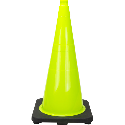 Premium Traffic Cone, 28", Lime Green Absolute Business Supply