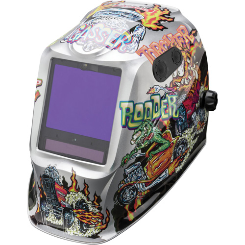 VIKING 3350 ADV Hot Rodders Helmet, 3.74" L x 3.15" W View Area, 5 - 13 Shade Range Absolute Business Supply