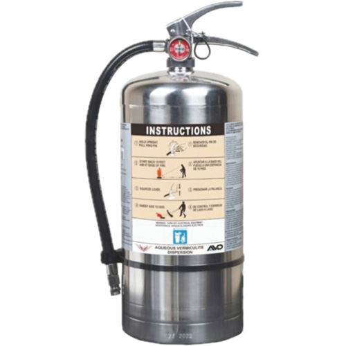 Extincteur pour la protection contre l'incendie de pile Lithium-ion, AVD, Capacit&eacute; 6 L Absolute Business Supply