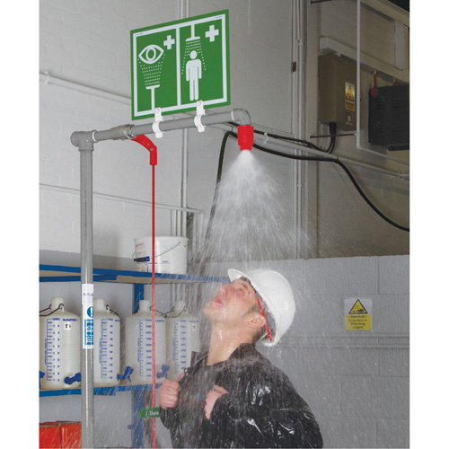 Combination Shower with Closed ABS Bowl & Top Inlet, Pedestal Absolute Business Supply