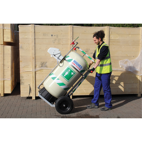 Mobile Self-Contained Emergency Safety Shower with Eye & Face Wash, 30 gal. Capacity, Meets None Absolute Business Supply