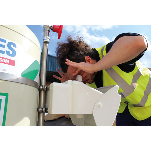 Mobile Self-Contained Emergency Safety Shower with Eye & Face Wash, 30 gal. Capacity, Meets None Absolute Business Supply