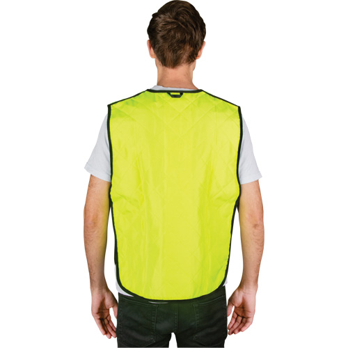 Evaporative Cooling Vest, Medium, High Visibility Lime-Yellow Absolute Business Supply
