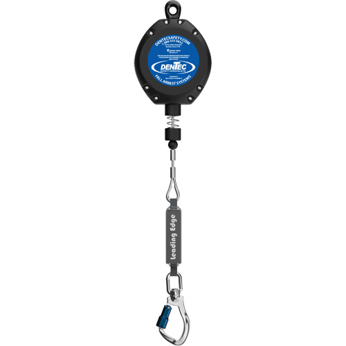 Self-Retracting Lifeline, 30', Galvanized Steel, Swivel Absolute Business Supply