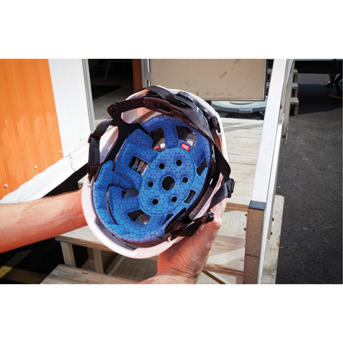 BOLT Safety Helmet Cooling Liner, Blue Absolute Business Supply