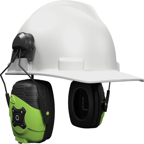 &eacute;couteurs Bluetooth Link Aware vert s&eacute;curit&eacute;, Style Fixation pour casque, 21 dB Absolute Business Supply
