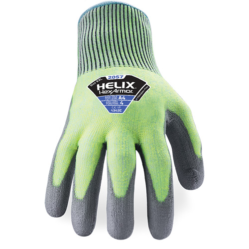 Gants r&eacute;sistant &agrave; la coupe & l'abrasion Helix 2057, Taille 6/T-petit, Calibre 13, Rev&ecirc;tement Polyur&eacute;thane, Enveloppe en PEHP, ASTM ANSI niveau A4/EN 388 niveau C Absolute Business Supply