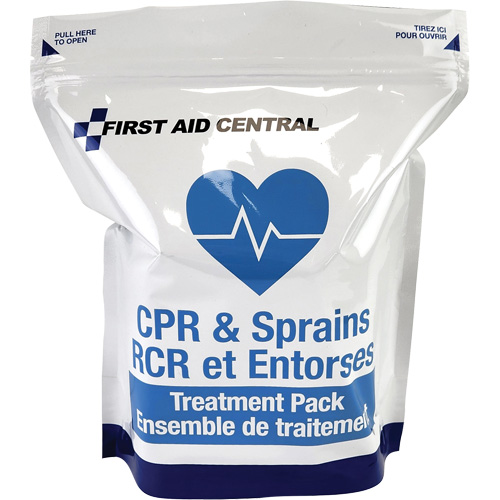 9-Piece CPR & Sprains Refill Pack for Emergency Response First Aid Kit Absolute Business Supply