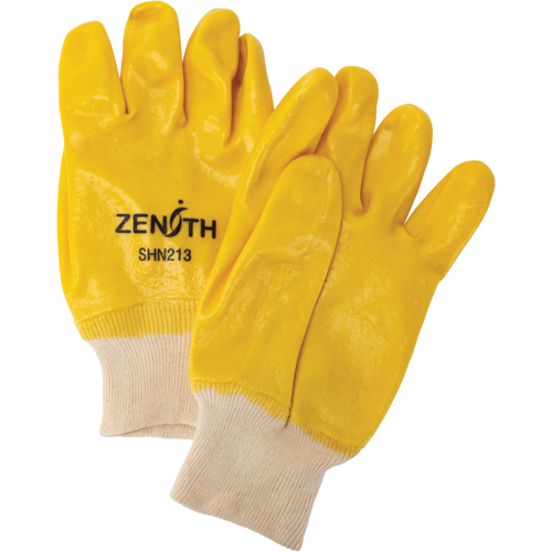 Gants &agrave; fini rugueux et r&eacute;sistants aux produits chimiques, Taille 9, 10" lo, PVC, Doublure en Interlock, 47-mil Absolute Business Supply