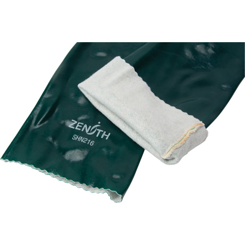 Gants verts &agrave; double enduit, 18" lo, PVC, Doublure en Jersey de coton, 70 mils Absolute Business Supply