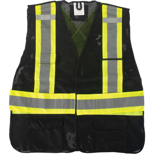 Veste d'arpenteur conforme aux normes de la CSA, Noir, Moyen, Polyester Absolute Business Supply