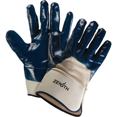 Gants &agrave; poignet de s&eacute;curit&eacute; de poids lourd, 11/2T-Grand, R&ecirc;vetement Nitrile, Enveloppe en Coton Absolute Business Supply