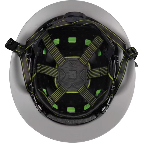 Fibre Metal Climbing Style Helmet with Full Brim, Meets CSA Type 2, Ratchet Suspension, Non-Vented Absolute Business Supply