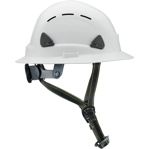 Fibre Metal Climbing Style Helmet with Full Brim, Meets CSA Type 2, Ratchet Suspension, Vented Absolute Business Supply