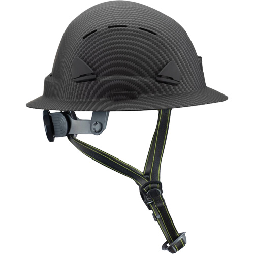 Fibre Metal Climbing Style Helmet with Full Brim, Meets CSA Type 2, Ratchet Suspension, Vented Absolute Business Supply