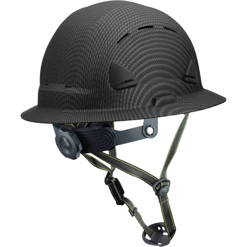 Fibre Metal Climbing Style Helmet with Full Brim, Meets CSA Type 2, Ratchet Suspension, Vented Absolute Business Supply