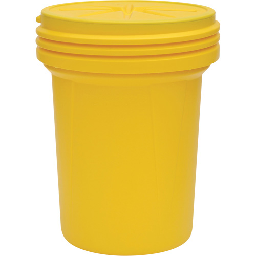 Lab Pack Plastic Barrel Drum with Screw-On Lid, 30 US gal., Mobile/Stationary Absolute Business Supply