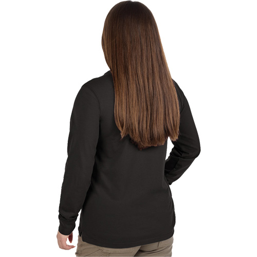 T-shirt &agrave; manches longues avec poches GRIDIRON, Femmes, T-petit, Noir Absolute Business Supply