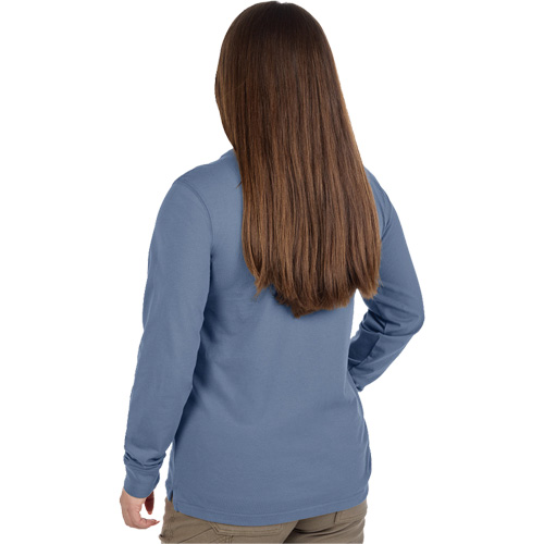 T-shirt &agrave; manches longues avec poches GRIDIRON, Femmes, T-petit, Bleu Absolute Business Supply