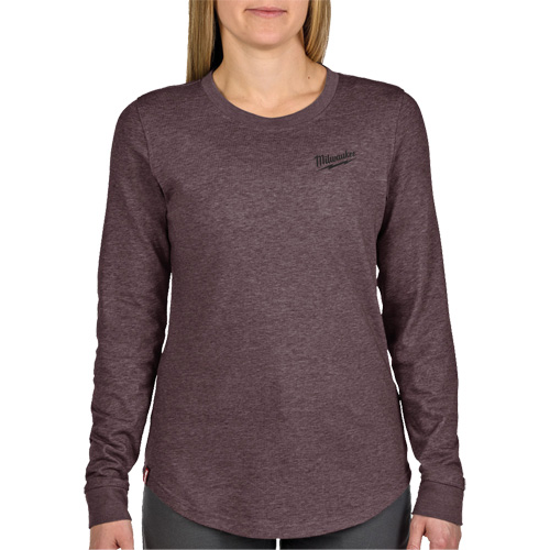 FREEFLEX Long-Sleeve Hybrid T-Shirt, Women's, X-Small, Purple Absolute Business Supply