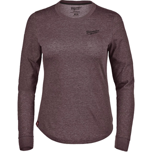 FREEFLEX Long-Sleeve Hybrid T-Shirt, Women's, X-Small, Purple Absolute Business Supply