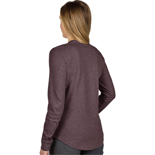 FREEFLEX Long-Sleeve Hybrid T-Shirt, Women's, X-Small, Purple Absolute Business Supply