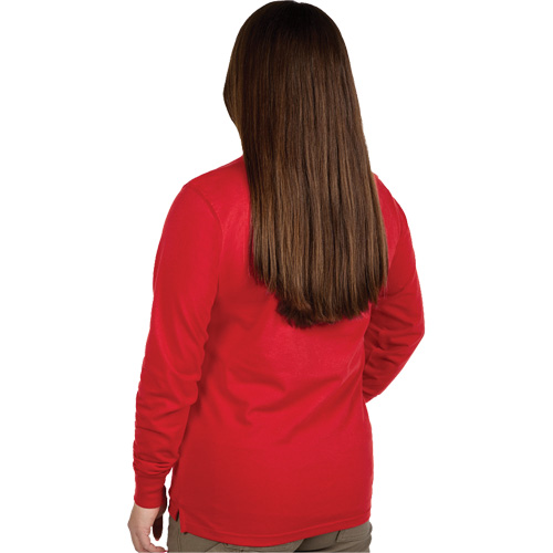 T-shirt &agrave; manches longues avec logo GRIDIRON, Femmes, T-petit, Rouge Absolute Business Supply