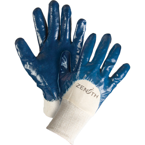 Gants &agrave; doublure interlock de poids moyen, 9/Grand, R&ecirc;vetement Nitrile, Enveloppe en Coton Absolute Business Supply