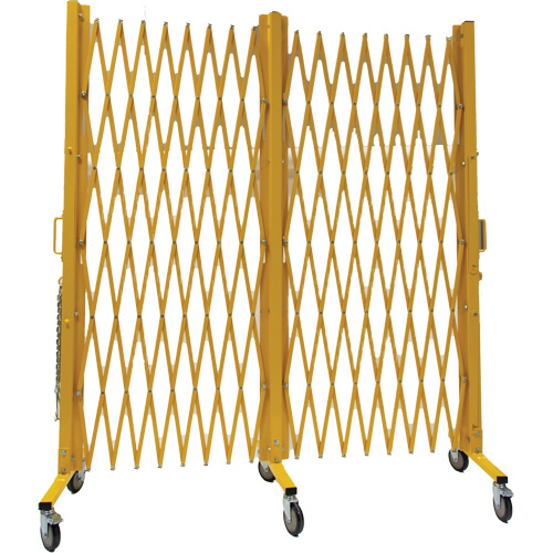 Expandable Barrier, 84" H x 20' L, Yellow Absolute Business Supply