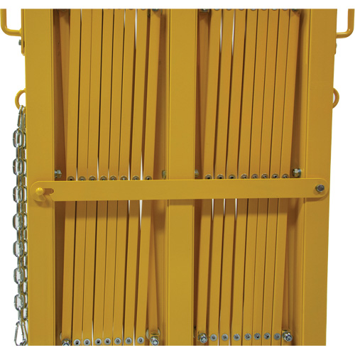 Expandable Barrier, 84" H x 20' L, Yellow Absolute Business Supply